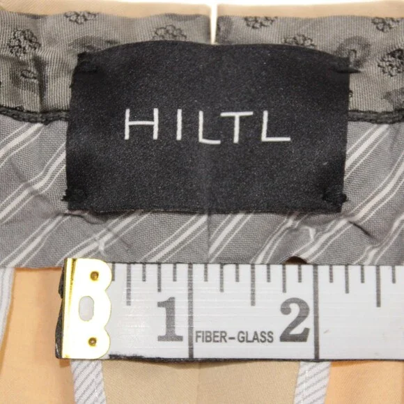 Hiltl NWT Chinos / Casual Pants Size 32 US Dayne In Solid Beige Cotton Blend